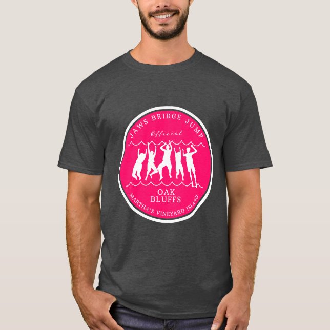 Camiseta Salto puente - Rosa de viñedo de Martha (Anverso)
