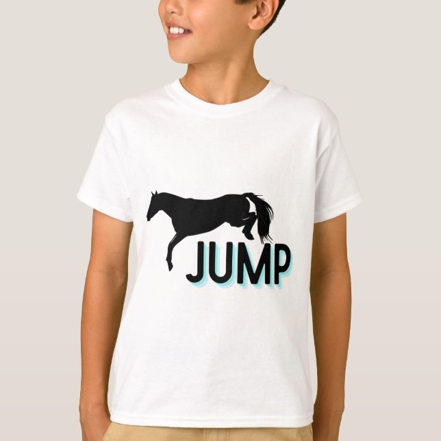 Camiseta salto saltador caballo ecuestre (Anverso)