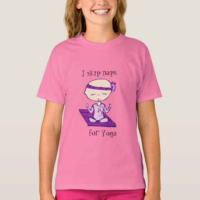 Camiseta salto siestas para el yoga (Anverso)