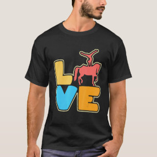 Camiseta Saltos de caballo Amor Lindo para mujeres Saltos d