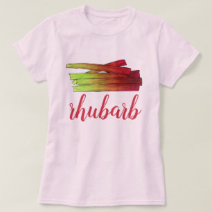 Camiseta Saltos de ruibarbo culinarios Vegetales Gastronomí