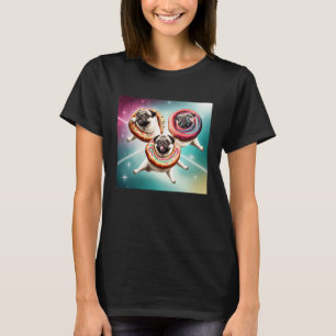 Camiseta Saltos En El Espacio Con Donuts Cute Chichos Chica