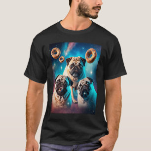 Camiseta Saltos En El Espacio Con Donuts Cute Chichos Chica