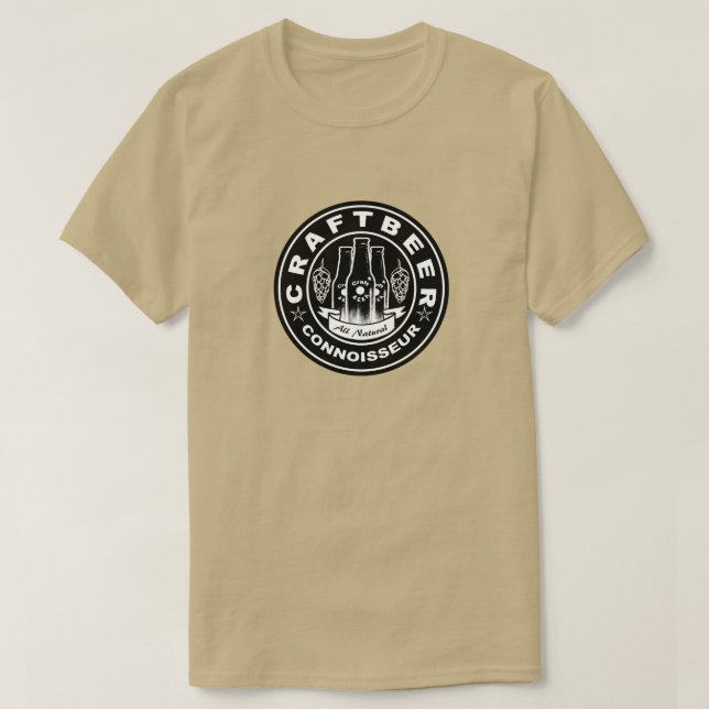 Camiseta Saltos negros y blancos del perito de la cerveza (Diseño del anverso)