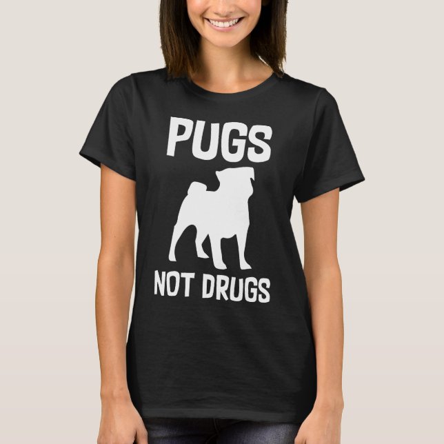 Camiseta Saltos no drogas Perro divertido (Anverso)