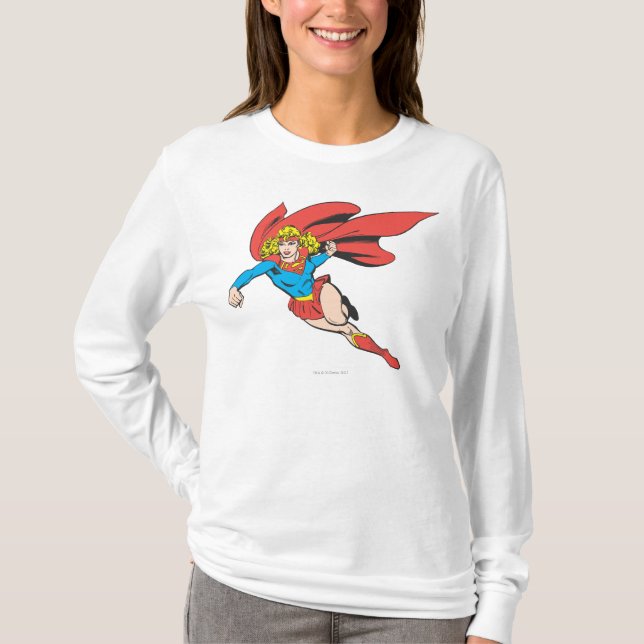 Camiseta Saltos y sacadores de Supergirl (Anverso)