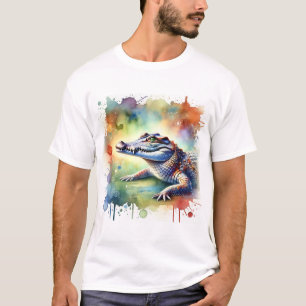 Camiseta Saltwater Crocodile 130724AREF103 - Watercolor