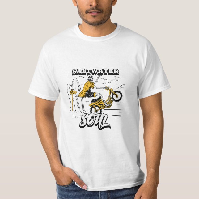 Camiseta Saltwater Soul Surfing t-shirt  (Anverso)