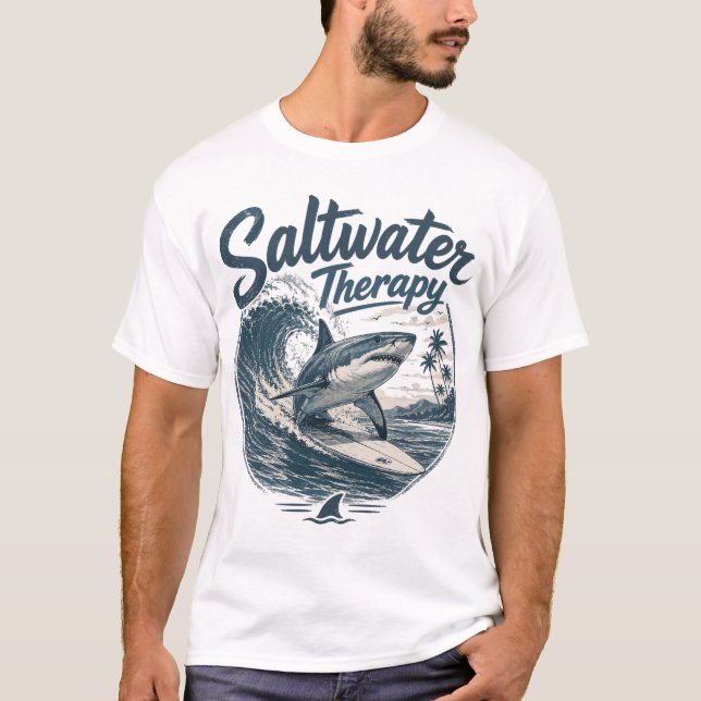 Camiseta Saltwater Therapy Surfwave (Anverso)