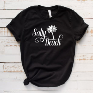 Camiseta Salty Beach Funny Summer Palm Tree