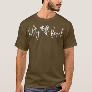 Camiseta Salty Beach Palm Trees Tropical Summer Summertime