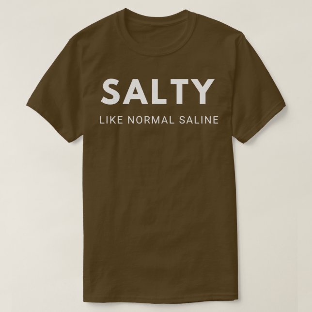 CAMISETA SALTY COMO NORMAL SALINE 4 (Diseño del anverso)