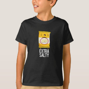 Camiseta Salty extra Funny Salty Snack Pun Dark BG