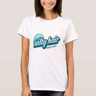 Camiseta Salty Hair Don't Care - Bold Beach Vibes Graphic