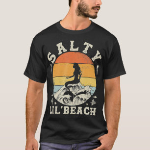 Camiseta Salty Lil Beach Vacaciones Graciosa Cita De Verano