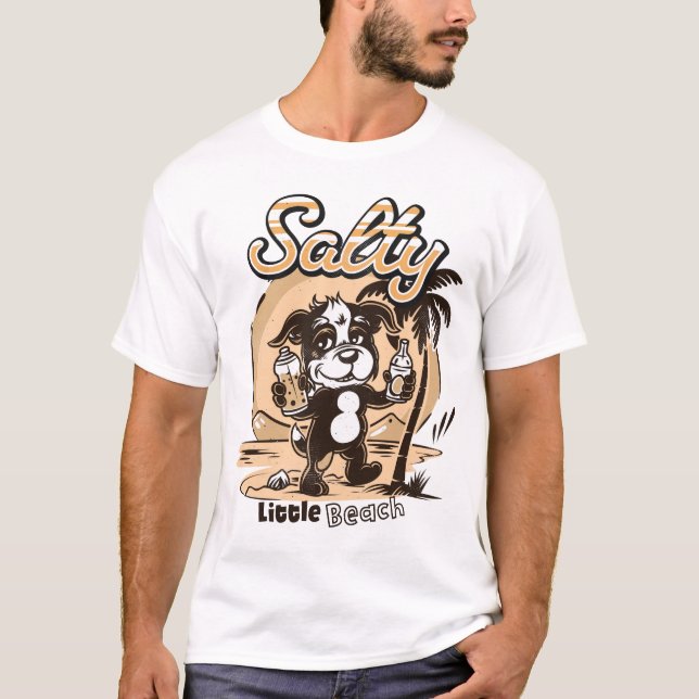 Camiseta Salty Little Beach (Anverso)