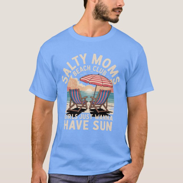 Camiseta Salty Moms Beach Club (Anverso)