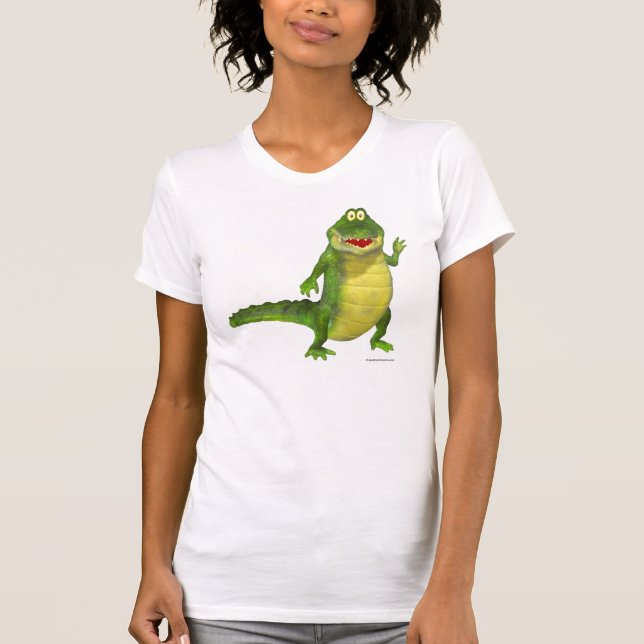 Camiseta Salty the Crocodile Dark Tees (Anverso)