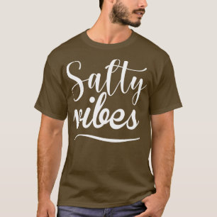 Camiseta Salty Vibes Fun Surf Summer Sand Beach Design 2