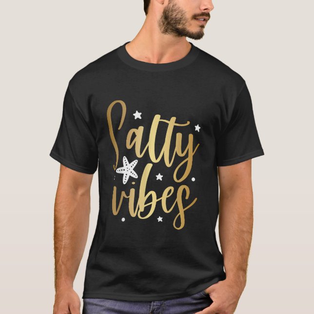 Camiseta Salty Vibes Summer Vacation Beach (Anverso)