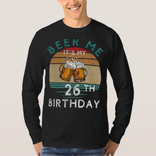 Camiseta ¡Salud a 26! Cerveza, es mi 26º cumpleaños Gracios