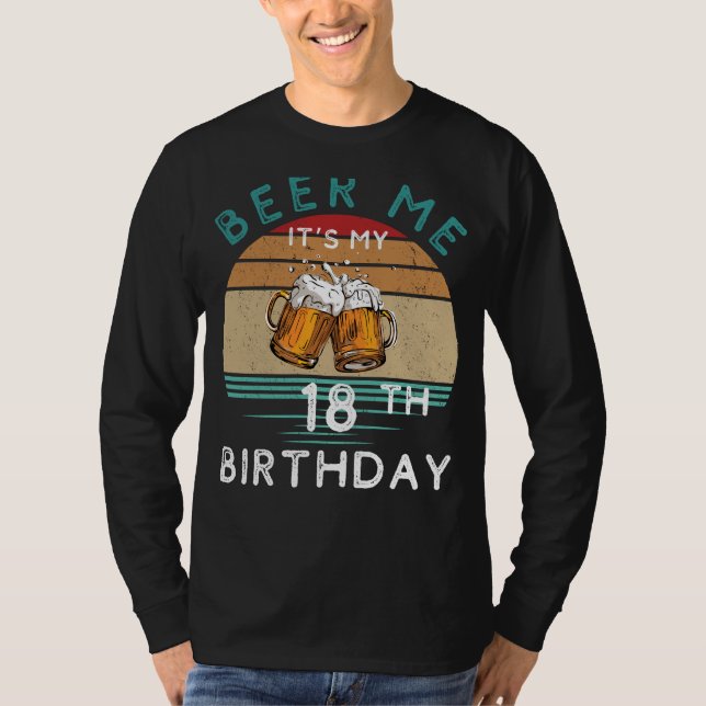 Camiseta ¡Salud a la edad legal! Cerveza, es mi cumpleaños  (Anverso)