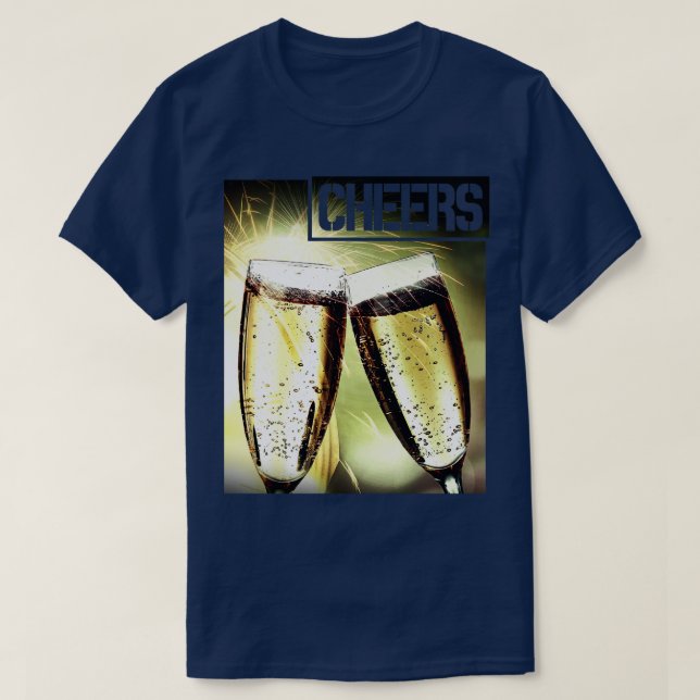 Camiseta Salud Bebida en Champagne (Diseño del anverso)
