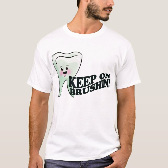 Camiseta Salud dental del dentista divertido (Anverso)