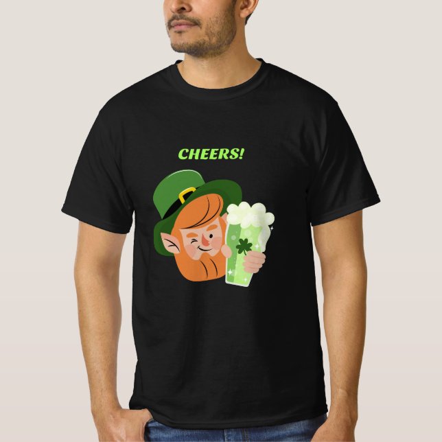 Camiseta SALUD! Día de San Patricio (Anverso)