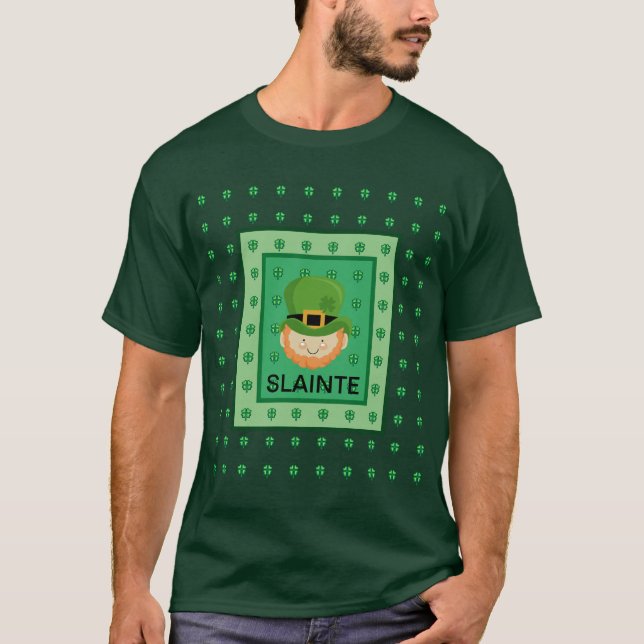 Camiseta Salud duende y tréboles (Anverso)