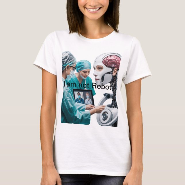 Camiseta "Salud futurista: Mentes y máquinas fusionadas (Anverso)