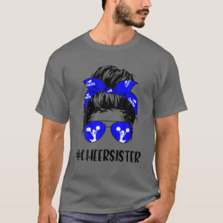 Camiseta Salud Hermana Vida Desordenada Bun Hair Cheerader
