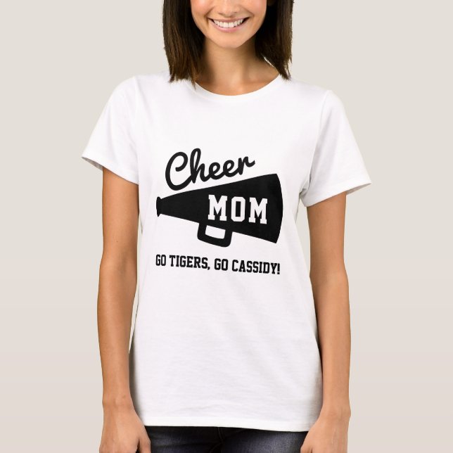 Camiseta Salud, mamá, equipo de Personalizados de Cheerled  (Anverso)