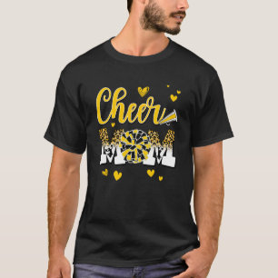 Camiseta Salud Mamá Leopardo Blanco Amarillo Leopardo Letra