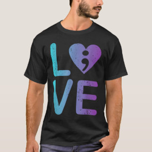 Camiseta Salud Mental Amor Prevención del Suicidio Ansiedad