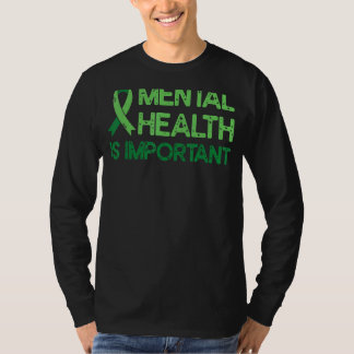 Camiseta Salud Mental Ansiedad Cinta Verde Salud Mental A