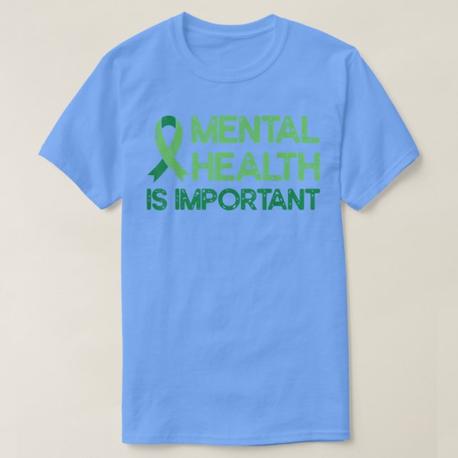 Camiseta Salud Mental Ansiedad Cinta Verde Salud Mental A (Diseño del anverso)