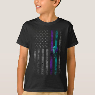 Camiseta Salud mental Bandera Americana Sensibilización sob