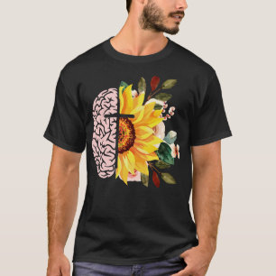 Camiseta Salud Mental Con Girasol Cruzado Jesús Cristiano