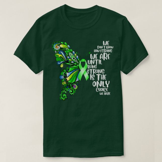 Camiseta Salud Mental de la Mariposa Sensibilización sobre  (Diseño del anverso)