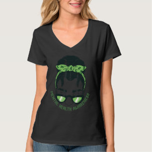 Camiseta Salud Mental de Moño Desordenado Importa  Concienc