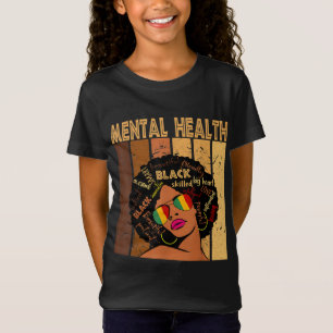 Camiseta Salud mental Historia negra afroamericana de afroa