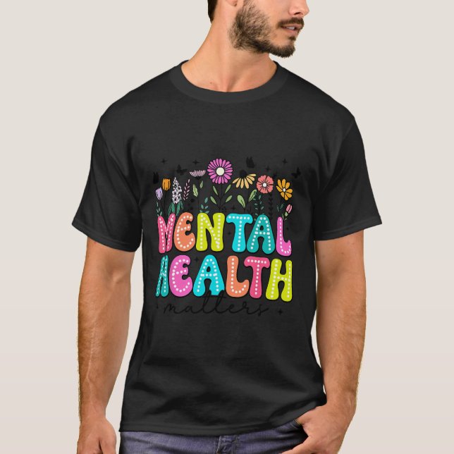 Camiseta Salud Mental Importa Conciencia Enfermedades Cereb (Anverso)
