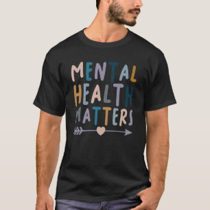 Camiseta Salud Mental Importa Enfermedades Cerebrales Human