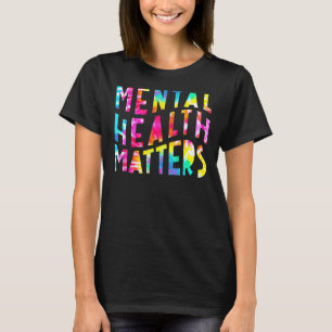 Camiseta Salud Mental Importa Enfermedades Cerebrales Human