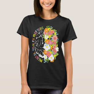 Camiseta Salud Mental Importa Enfermedades Cerebrales Human