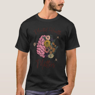 Camiseta Salud Mental Importa Enfermedades Cerebrales Human