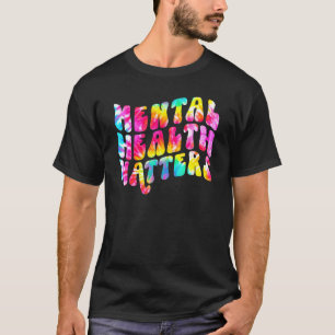 Camiseta Salud Mental Importa Enfermedades Cerebrales Human
