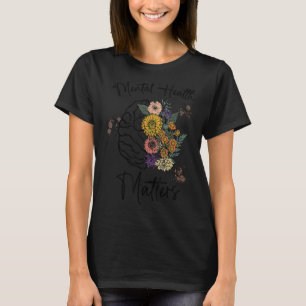 Camiseta Salud Mental Importa Enfermedades Cerebrales Human
