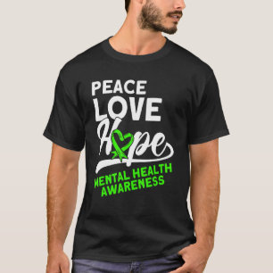 Camiseta Salud Mental Paz Amor Esperanza Salud Mental Award
